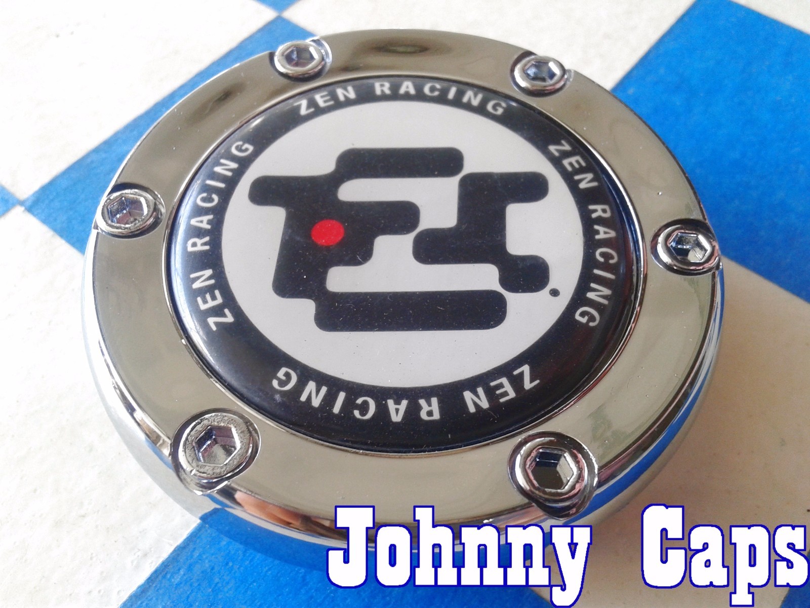 ZEN RACING Wheels [25] CHROME Center Cap # C008 Custom Wheel NEW! Hub Cap (1)