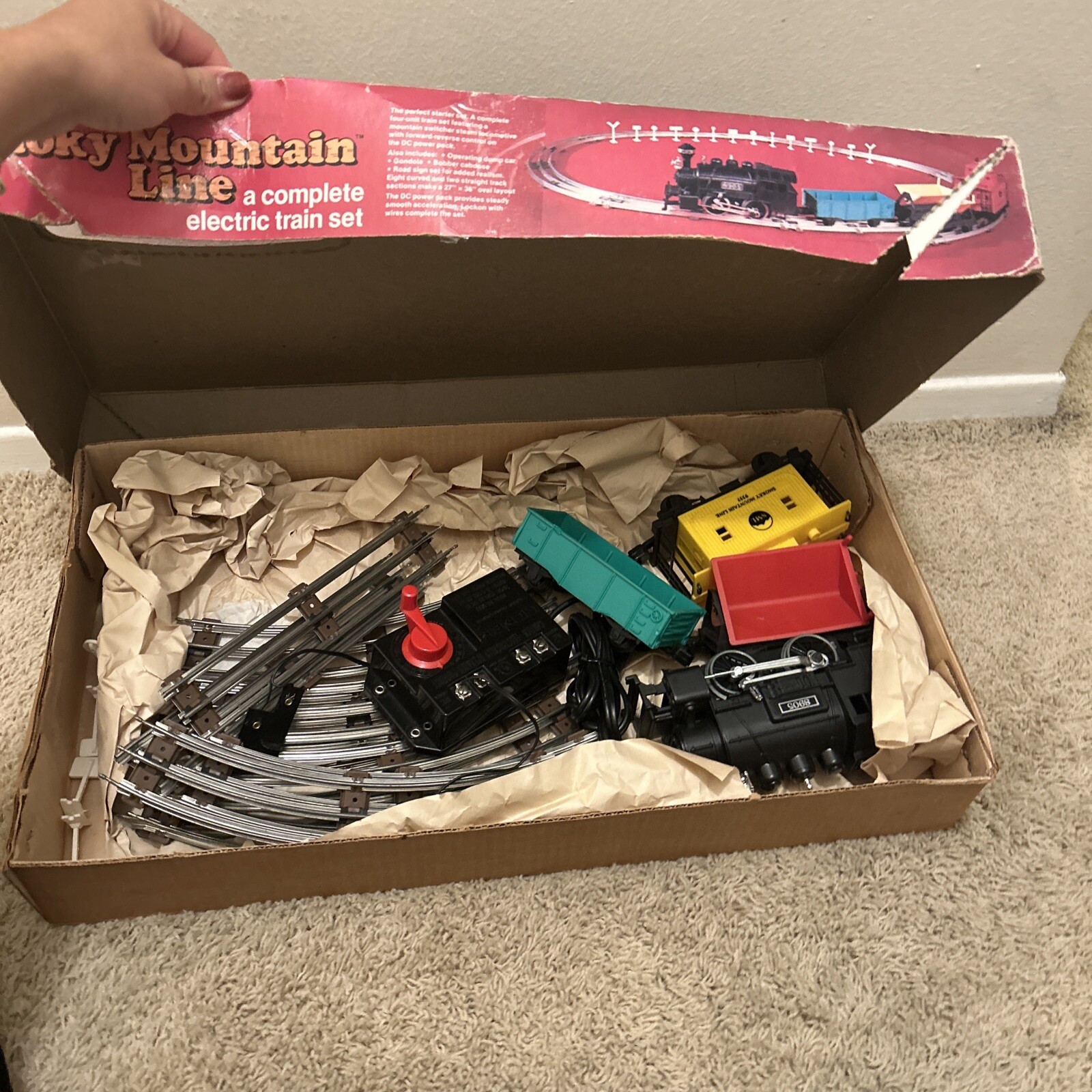 Lionel Smokey Mountain Line Train Set In The Original Box