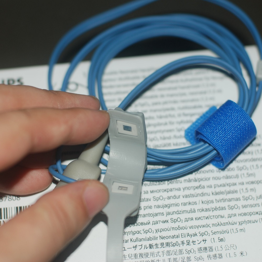 Neugeborene SpO2 Sensor Philips M1193A SpO2 Sensor Für Neugeborene – Original Wrap Sensor, Schnell Versandt Philips M1193A Wrap Sensor Sauerstoffmessung