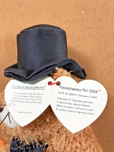 2004 Punxsutawney Phil, TY Original Beanie Babies - Picture 5 of 8
