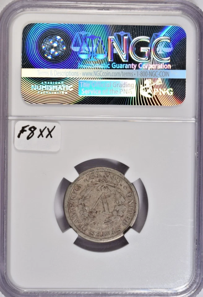 1884 LIBERTY NICKEL ~ AFFORDABLE SLAB NGC VG10! - Image 2 of 2