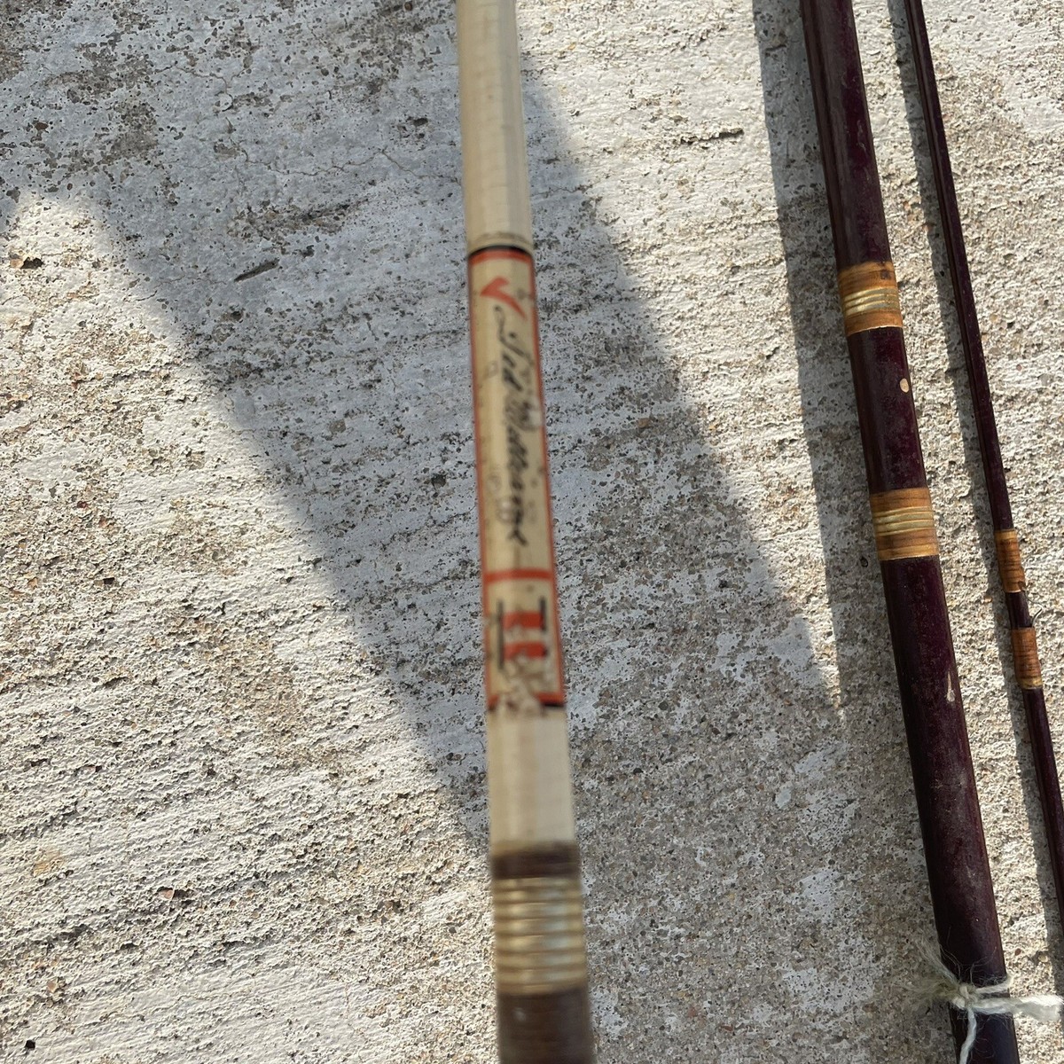 Vintage Fishing Rods Poles Parts Lot Set - Red Williams II & 86