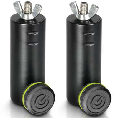 2x GRAVITY Reduzierflansch Adapter 35mm auf M10 Gewinde Boxenflansch PA Flansch