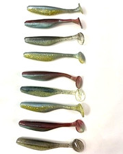 3.8" RIP RAP SWIMBAITS IN CUSTOM RUN COLOR. 9 TOTAL IN PACK