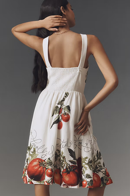 slim fit dress slacks Floral Milkmaid Mini Dress main image 1