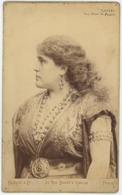 Die Sängerin Gabrielle Krauss In ''Tribut Von Zamora'' Von Gounod. Oper.