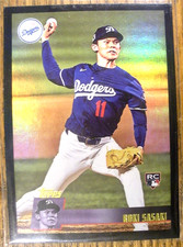 2025 Topps Archives Black Border Parallels RC. Roki Sasaki. #200