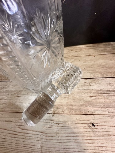 Vintage EAPG Flint Clear Glass Cruet/Decanter - Picture 2 of 5