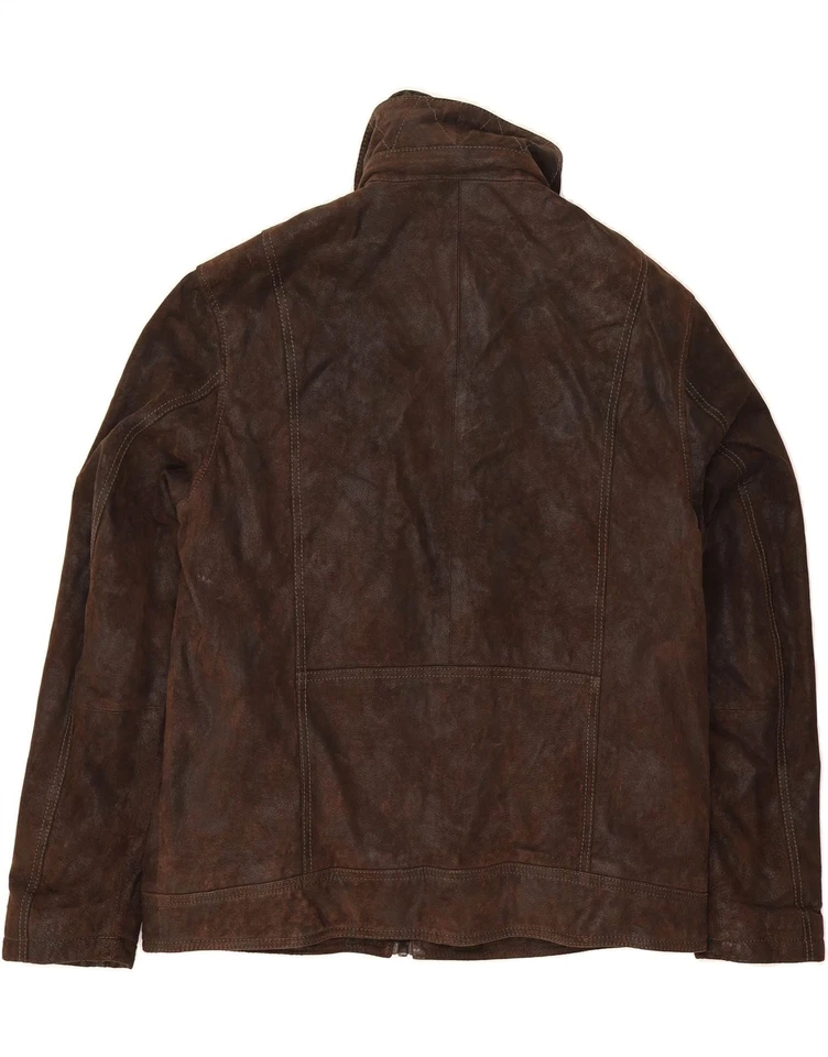 Chaqueta de cuero para hombre CANDA IT 56 3XL cuero marrón BO01 Foto 2 de 3