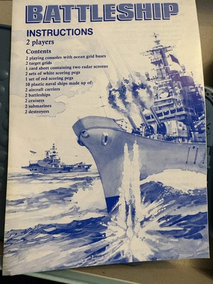 Battleship MB Games 1996 Milton Bradley classic vintage board game, rare version - Image 3 of 4