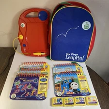 My First Leap Pad Leapfrog System Backpack Carrier with 4 Cartridges & 5 books