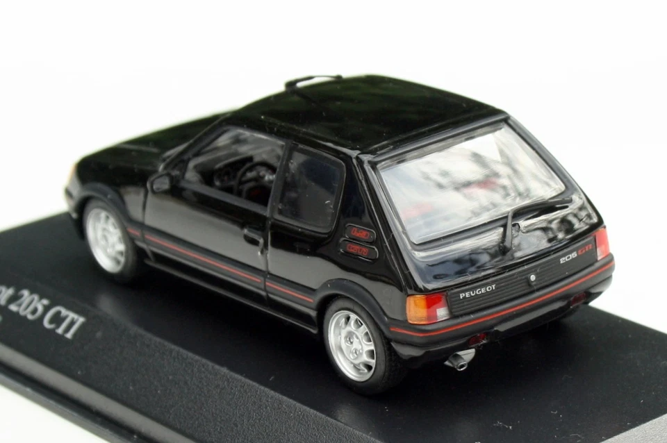 Peugeot 205 GTI 3 Porte Anno 1983-1995, Nero, Modello Minichamps M. 1:43, OVP - Immagine 2 di 4