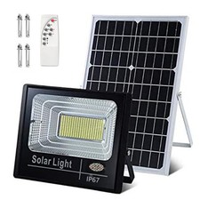 6500K 500W Outdoor Solar Flood Light Street Security Floodlight Dusk to Dawn
