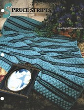Spruce Stripes Annie's Attic Crochet Afghan Pattern Page