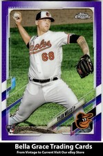 2021 Topps Chrome Update Tyler Wells #USC83 Orioles Purple Refractor Rookie MLB