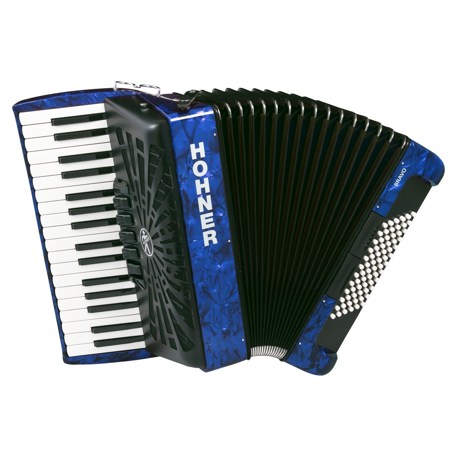 Hohner Bravo III 72 blue silent key - Akkordeon 320590₽