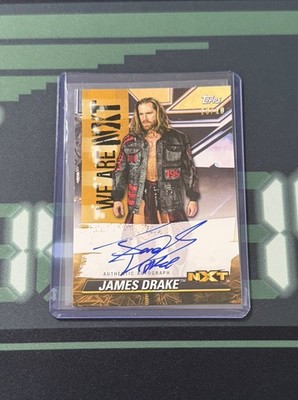 James Drake /10 Autograph Card #A-JD 2021 Topps WWE NXT We Are NXT Auto AEW