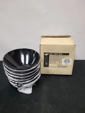 GET Enterprises Melamine Black Cascading Bowl, 12 Ounce -- 12 Per Case New