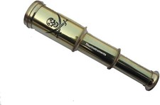 6 Solid Brass Handheld Telescope New - Nautical Pirate Spy Glass Rustic