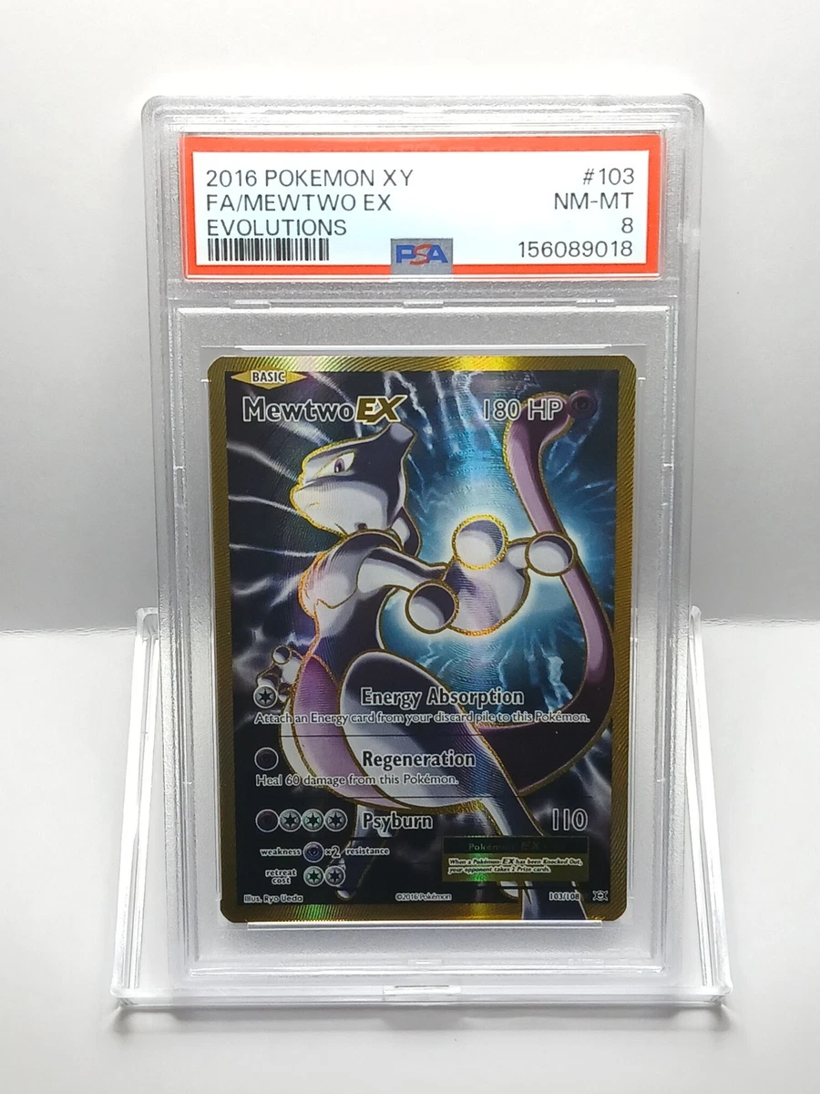 Mewtwo Pokémon TCG Professional Sports Authenticator (PSA) Grade 8