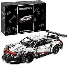 Technic 911 RSR Race Car Model Building Kit , Exclusive Collectible Set, Gift