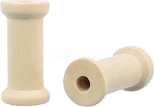 1 1/2" X 3/4" Wood Spools - 25 Pack - Empty Craft Spools