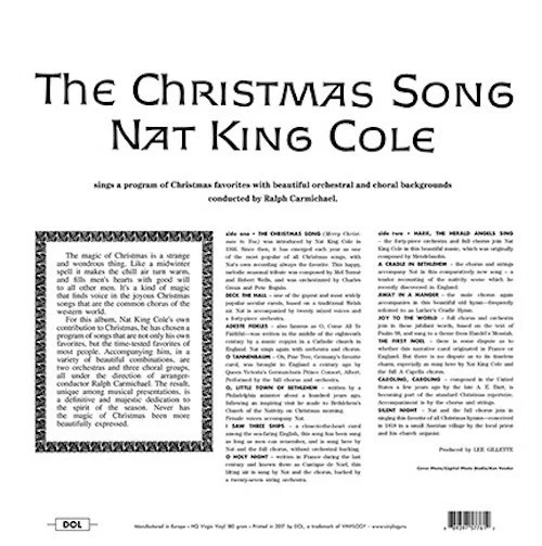 Nat King Cole The Christmas Song Picture Disc Vinyl LP New & Sealed - Image 2 of 2