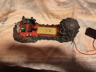 Lemax Spooky Town Halloween Heads Will Roll Monster Bowling Alley Dracula Humor