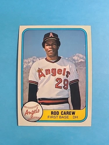 Rod Carew 1981 Fleer Baseball Card # 268 J4916
