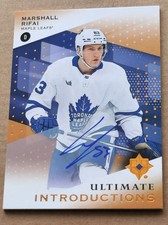 Marshall Rifai 2024-25 Ultimate Introductions On Card Auto RC #UI-MR Maple Leafs