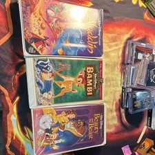 Walt Disney Home Video Aladdin VHS Walt Disney Classic 1992 3 vhs lot