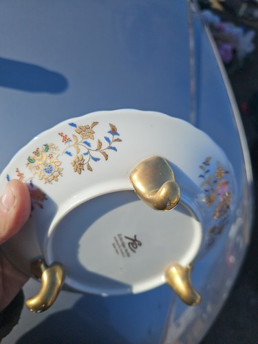 Eclectique kaikai Peacock Plate Gold-Decorated Plate - Picture 24 of 24