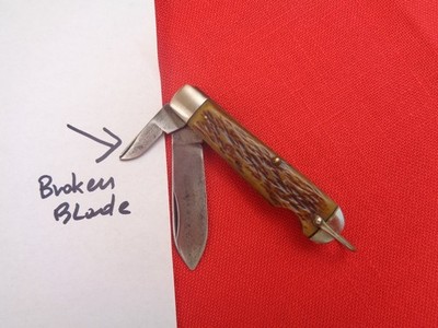 PAL Blade Co. Easy Open BONE JACK KNIFE with Bail.  Great Bone