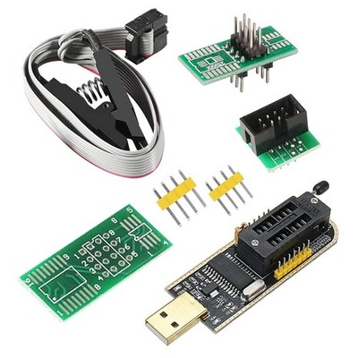 Flash-Chip Programmer IC USB-Programmierer EEPROM BIOS-Chip 8Mb Testclip Adapter