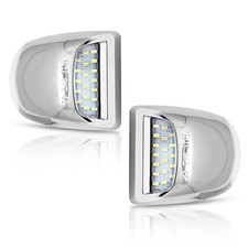 LED License Plate Light Assembly for Chevy Silverado, GMC Sierra - Pack of 2