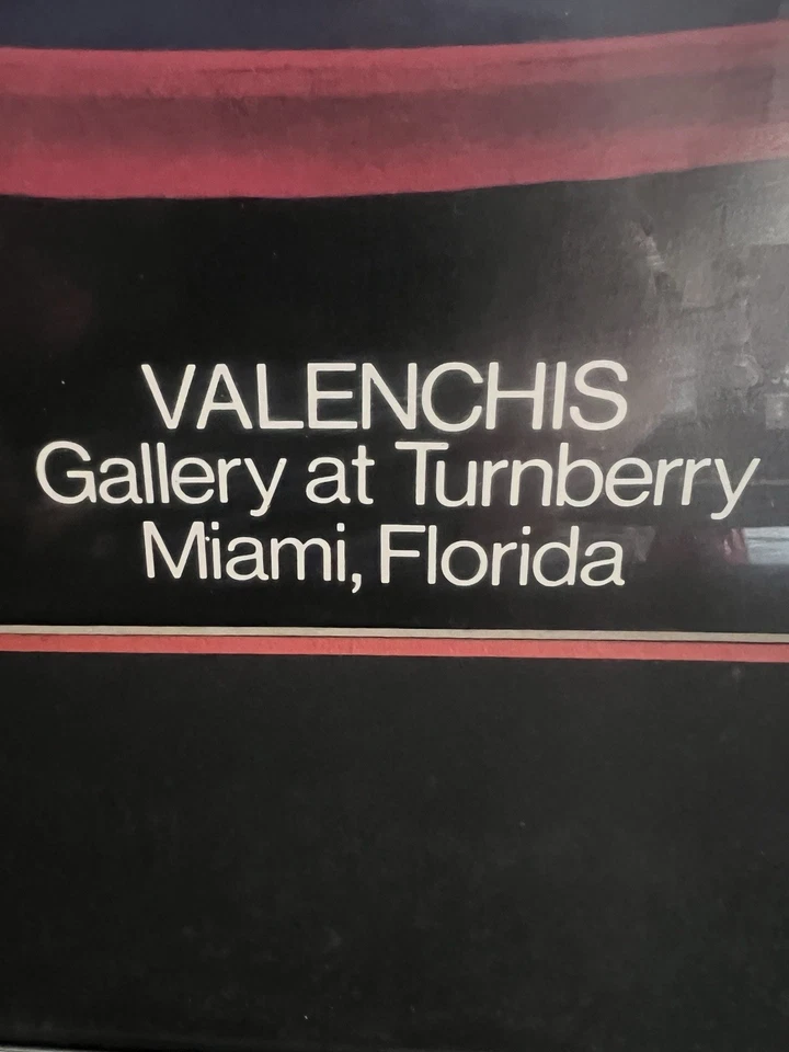 Raro póster artístico Valenchis Porsche 911 firmado y numerado 34/250 marco cromado años 80 Foto 4 de 4