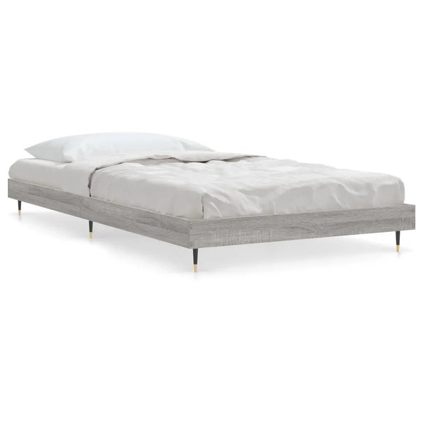 Bettgestell Grau Sonoma 90X200 Cm Holzwerkstoff-image