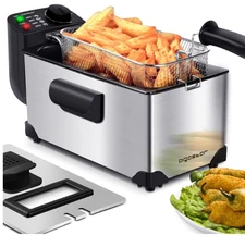 Aigostar Deep Fryer, Electric Deep Fat Fryers with Baskets, 3 Liters Capacity Oi