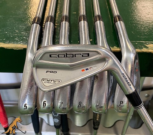 Used RH Cobra AMP Cell Pro Iron Set 4-PW Project X 5.5 Graphite Regular ...