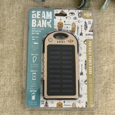 Beam Bank Nod Portable Power Power Solar Rechargeable 