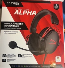 HyperX Cloud Alpha Black-Red Headband Gaming ...