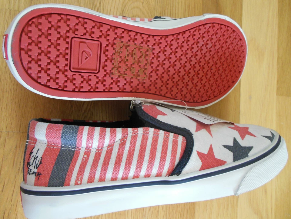 Quiksilver zapatos de lona plimsolls niño 10, 2-2.5-3, 4, 5 Reino Unido, 28 36 37 Nuevos   Foto 4 de 4