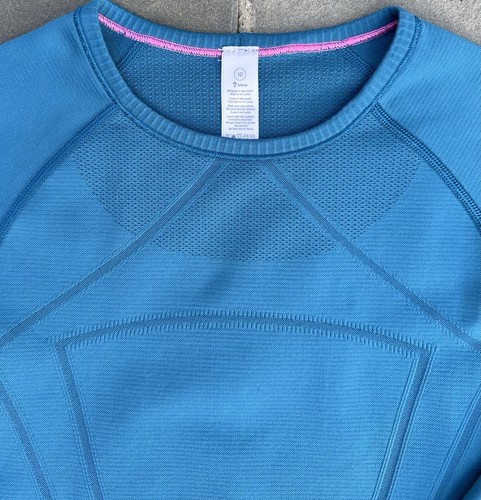 Ivivva by Lululemon Girls Swiftly Fly Tech Seamless Long Sleeve Shirt Size 10 - Picture 6 of 8