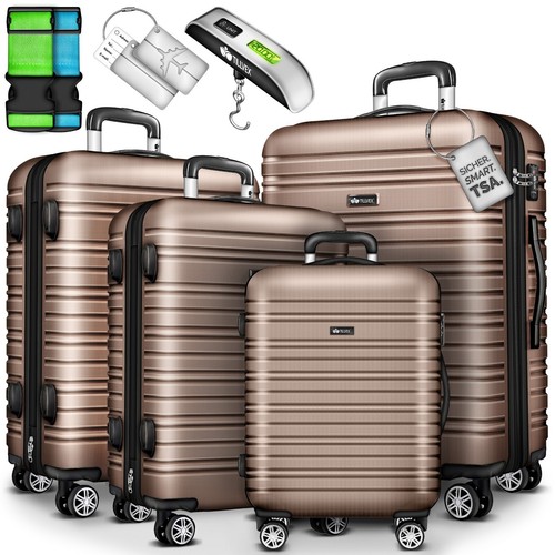 tillvex® Reisekoffer Set Koffer Hartschale Trolley Kofferset Tasche S-M-L-XL - Bild 81 von 120