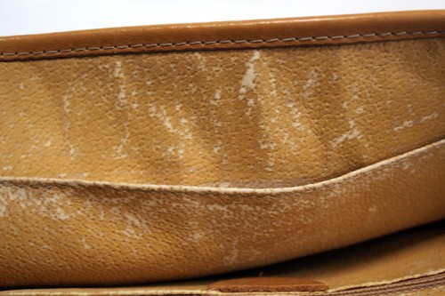 CELINE Macadam Leather Accessories Hand Bag Clutch Purse Pouch Used Brown Italy - Picture 18 of 24