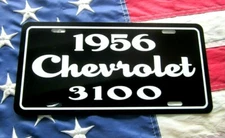 1956 Chevrolet 3100 pickup truck license plate tag 56 Chevy Pick Up Step side