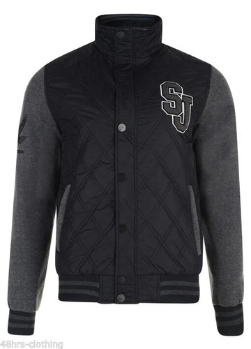 Mens Smith & Jones Quilted Varsity Jacket Rayleigh - Picture 2 of 6