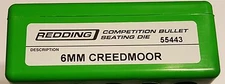55443 REDDING COMPETITION SEATING DIE - 6MM CREEDMOOR - NEW - FREE SHIP