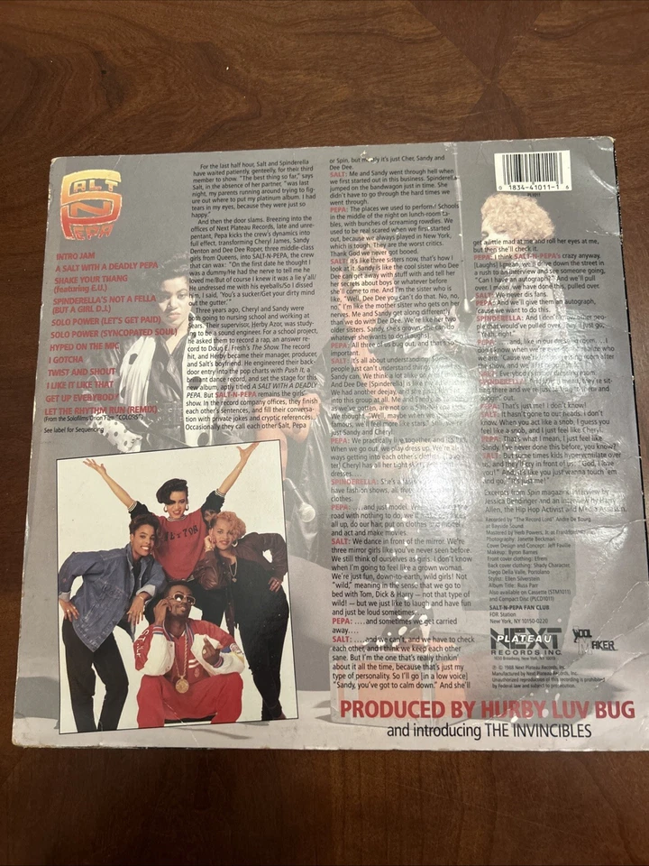 SALT-N-PEPA A Salt With A Deadly Pepa Hip-Hop Rap Vintage 1988 Vinyl Record Foto 4 de 4