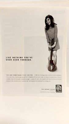 DAN ARMSTRONG AMPEG PLEXI GUITAR 2007  - 11X8.5 - PRINT AD.  7.